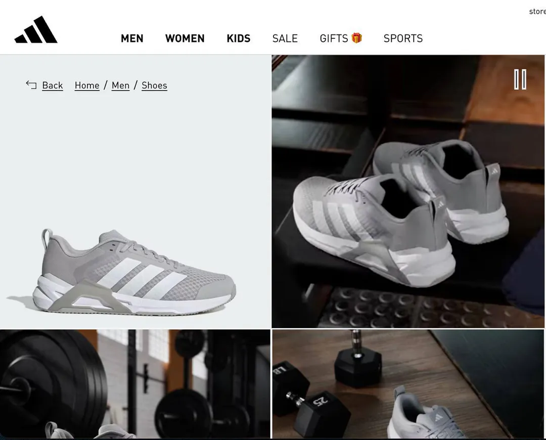 Adidas Dropset Control Training კროსსაფრენები — ფოტო 1