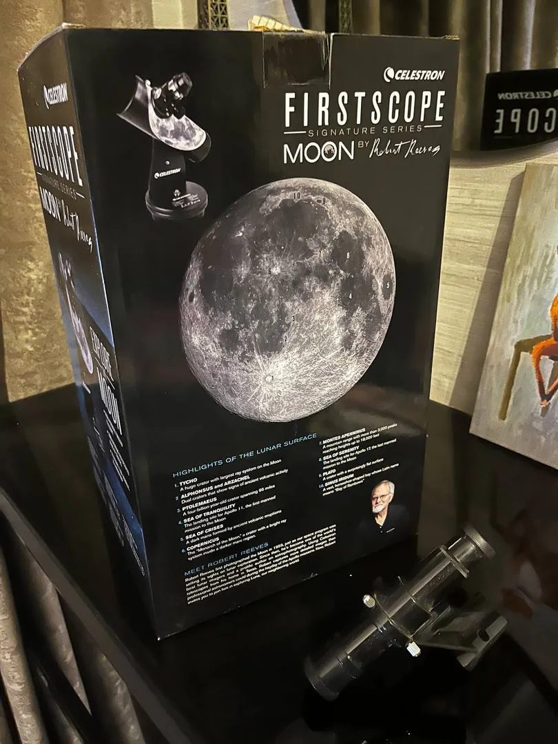 Настольный телескоп Celestron FirstScope Moon Signature Series 76 мм — фото 2