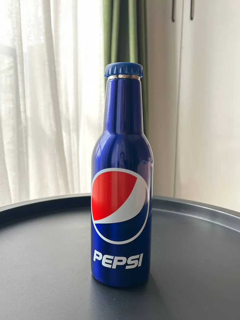 მეტალური ბოთლი pepsi 0,5 ლ — ფოტო 1