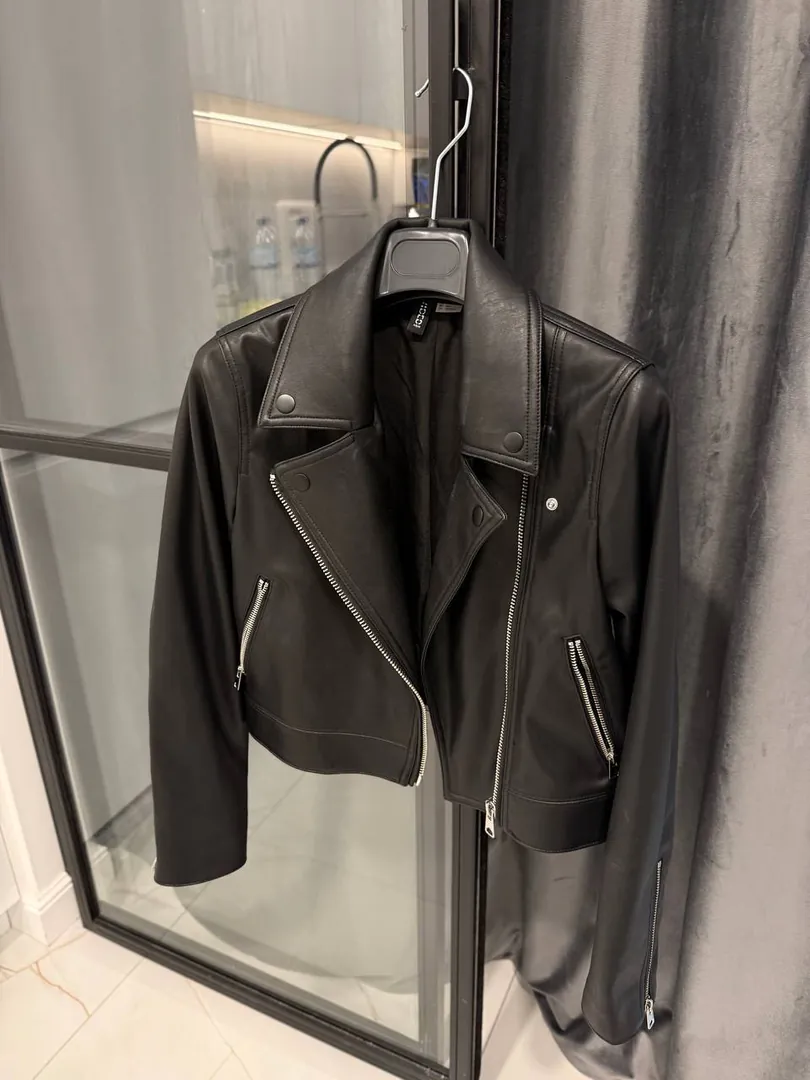 Кожаная куртка-косуха H&M XS — фото 1