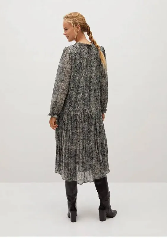 Mango pleated dress — photo 1