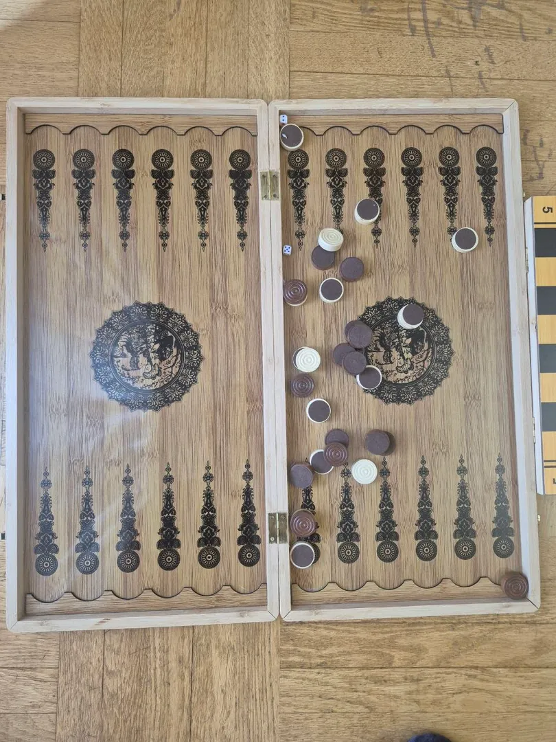 Backgammon, Chess, Checkers Set — photo 2