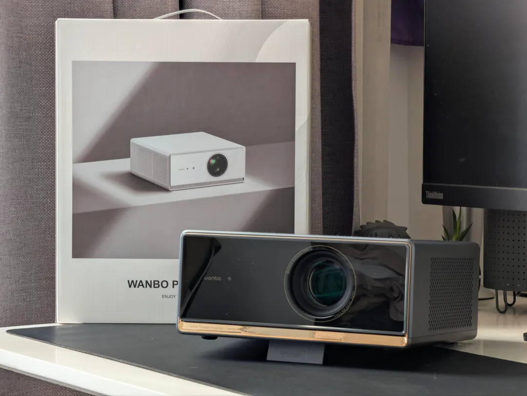 Wanbo X5 Pro მუქი ლურჯი პროექტორი — ფოტო 1