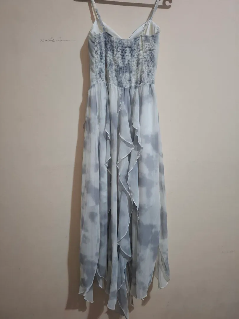 Blue-gray dress, size M — photo 1