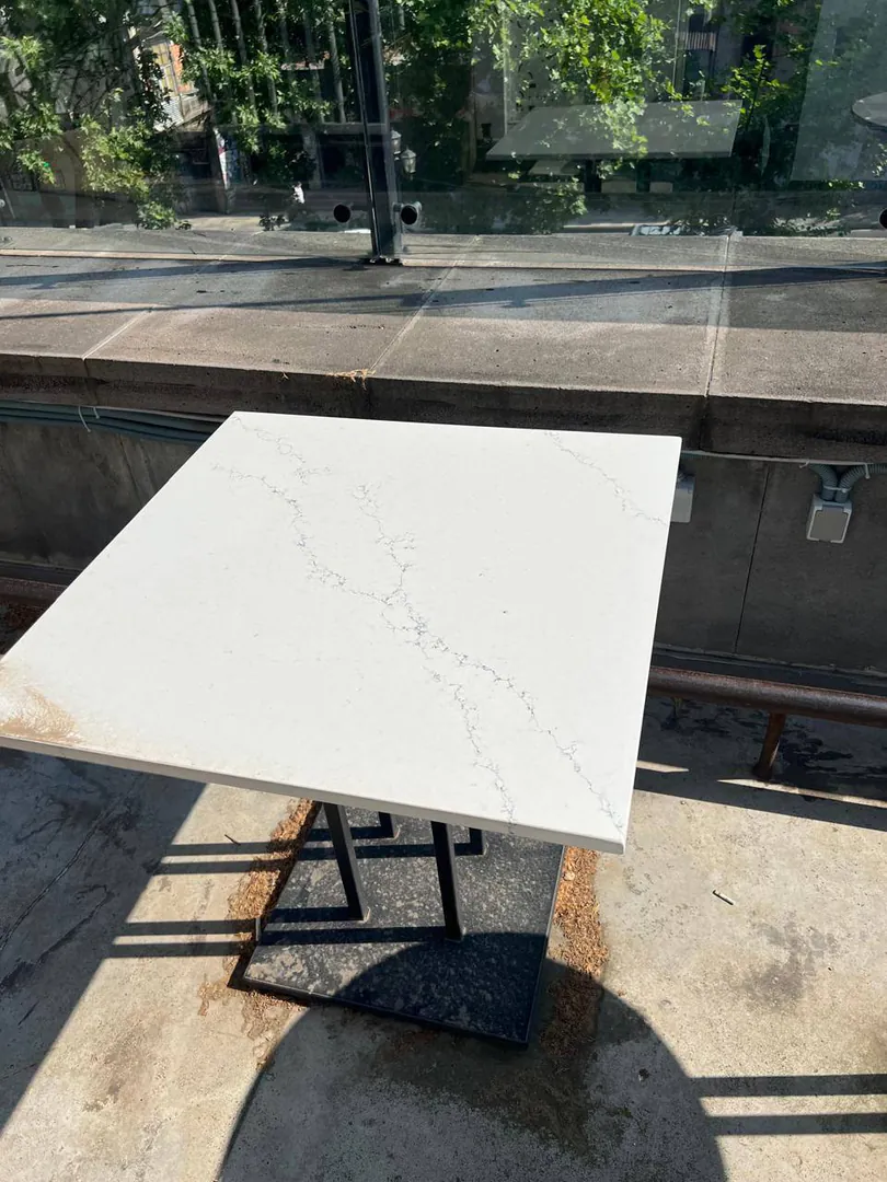 Square stone tables 75x75 — photo 1