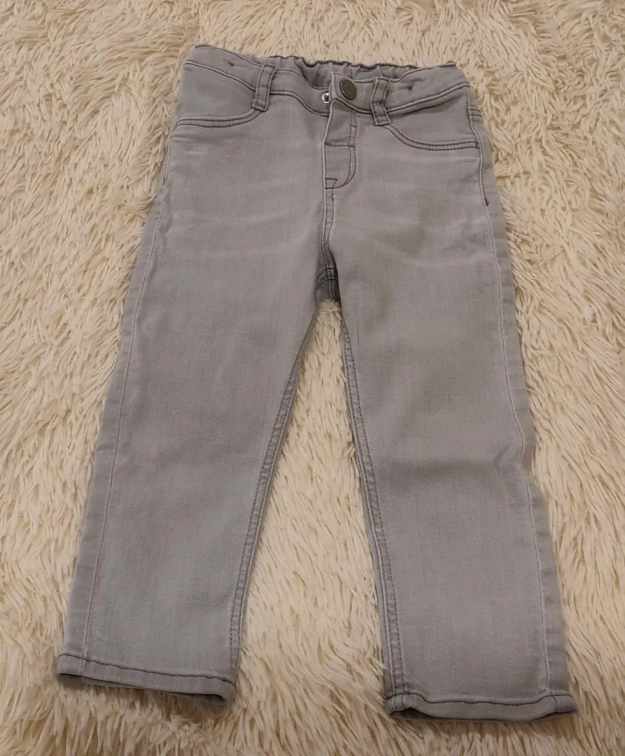 Kids' jeans with adjustable elastic waistband — photo 1