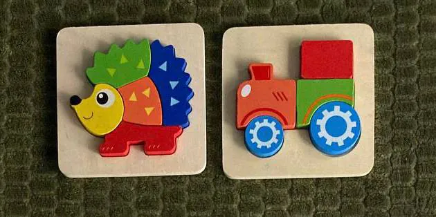Large wooden puzzles — photo 1