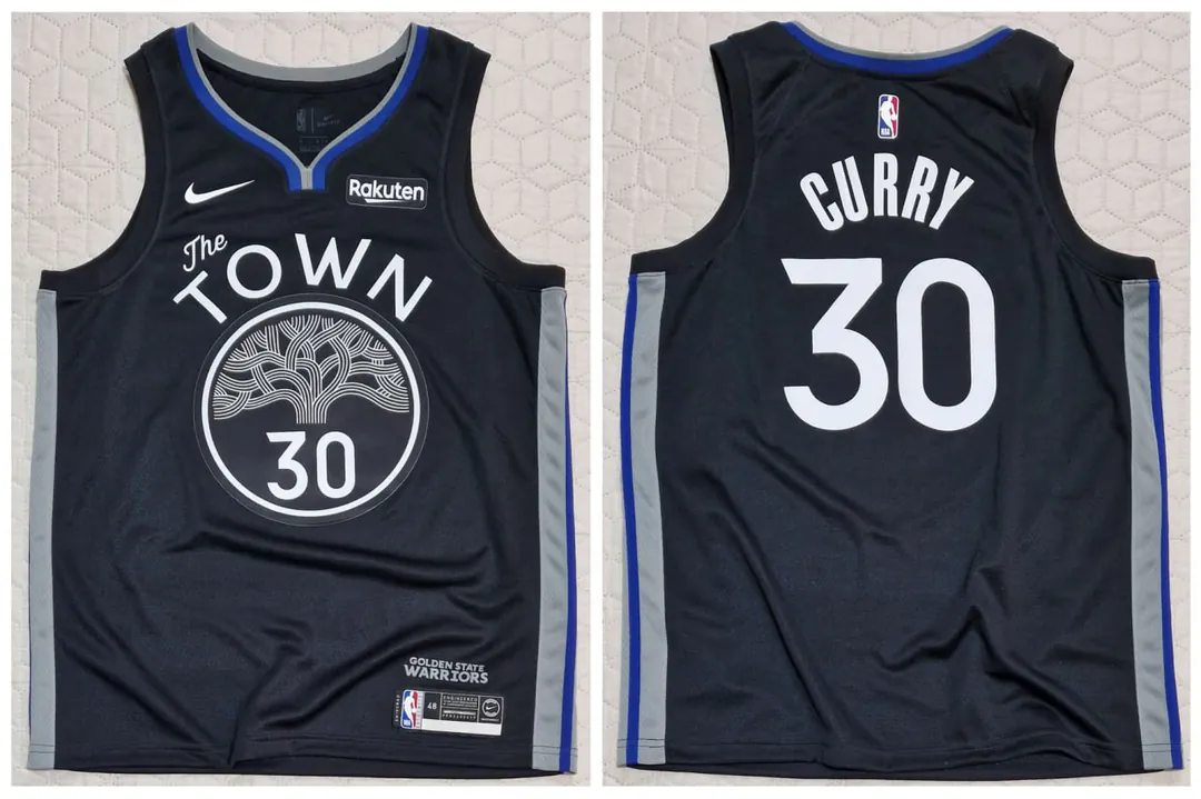 NBA Golden State Warriors Stephen Curry The Town Jersey — photo 3