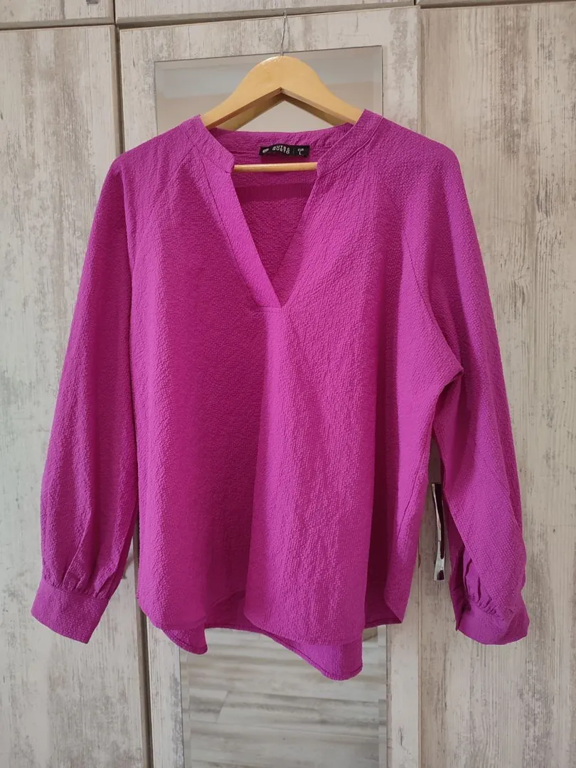 Fuchsia shirt-blouse — photo 1