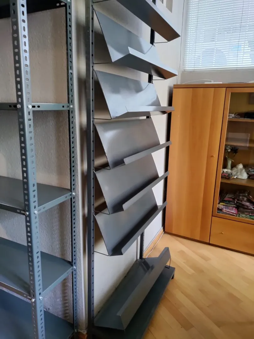 Metal shelves for books and magazines — photo 3