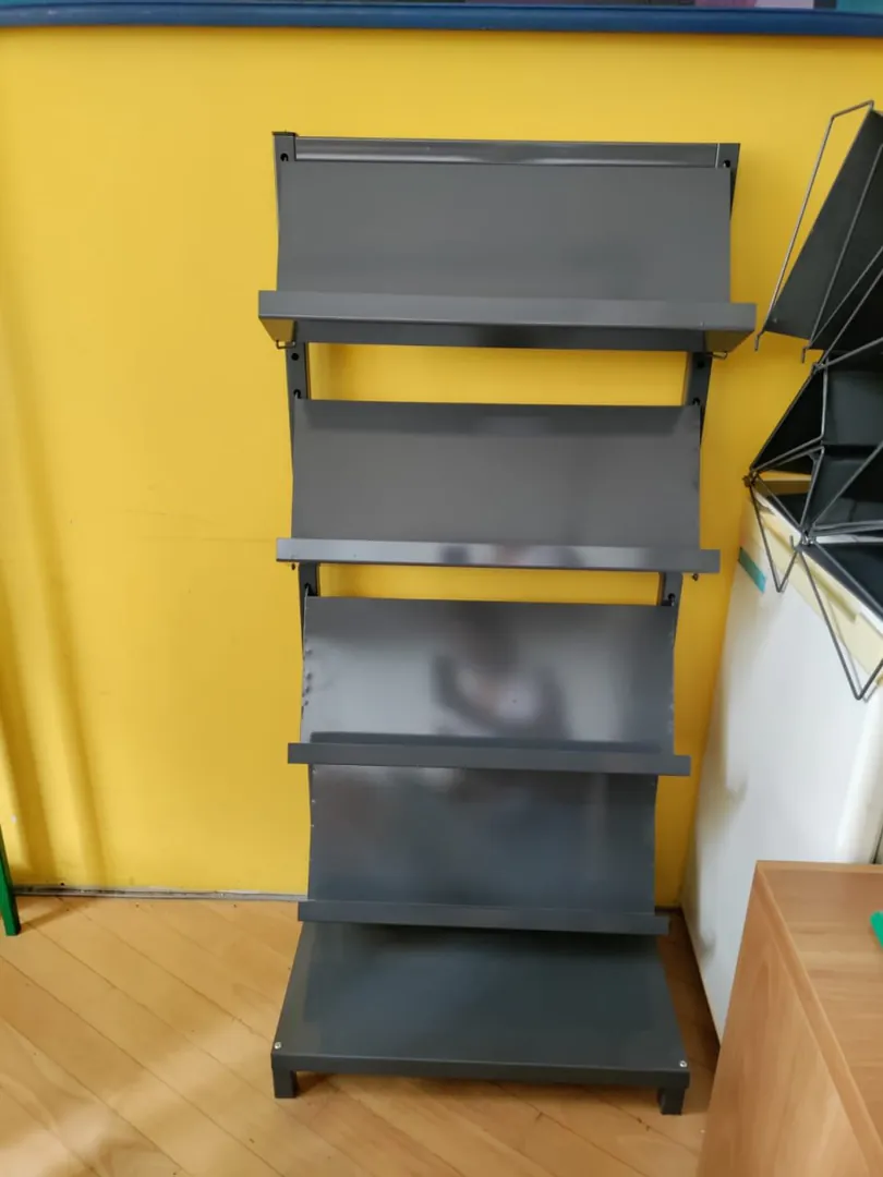 Metal shelves for books and magazines — photo 4