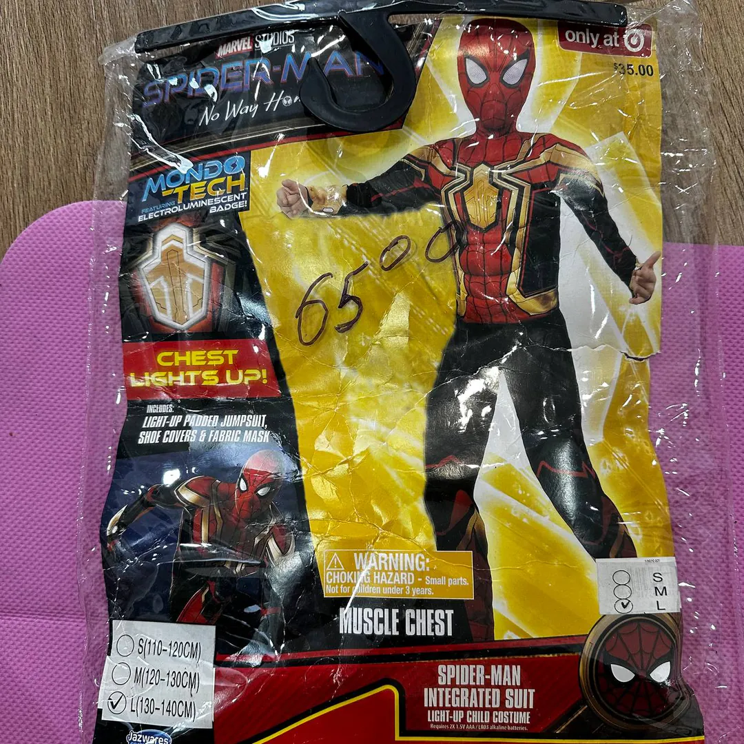 ბავშვთა კოსტუმსი Spider-Man Marvel განათებით — ფოტო 1