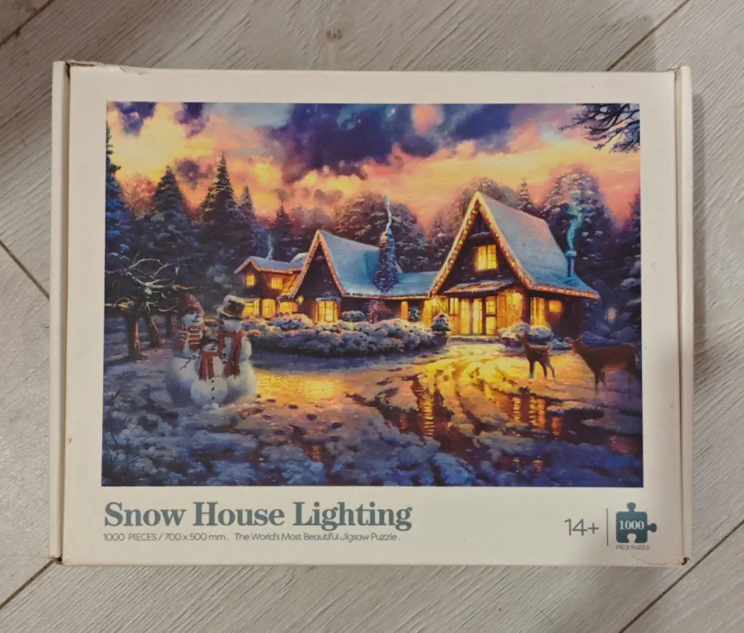 Puzzle Snow House Lighting 1000 pieces — photo 1
