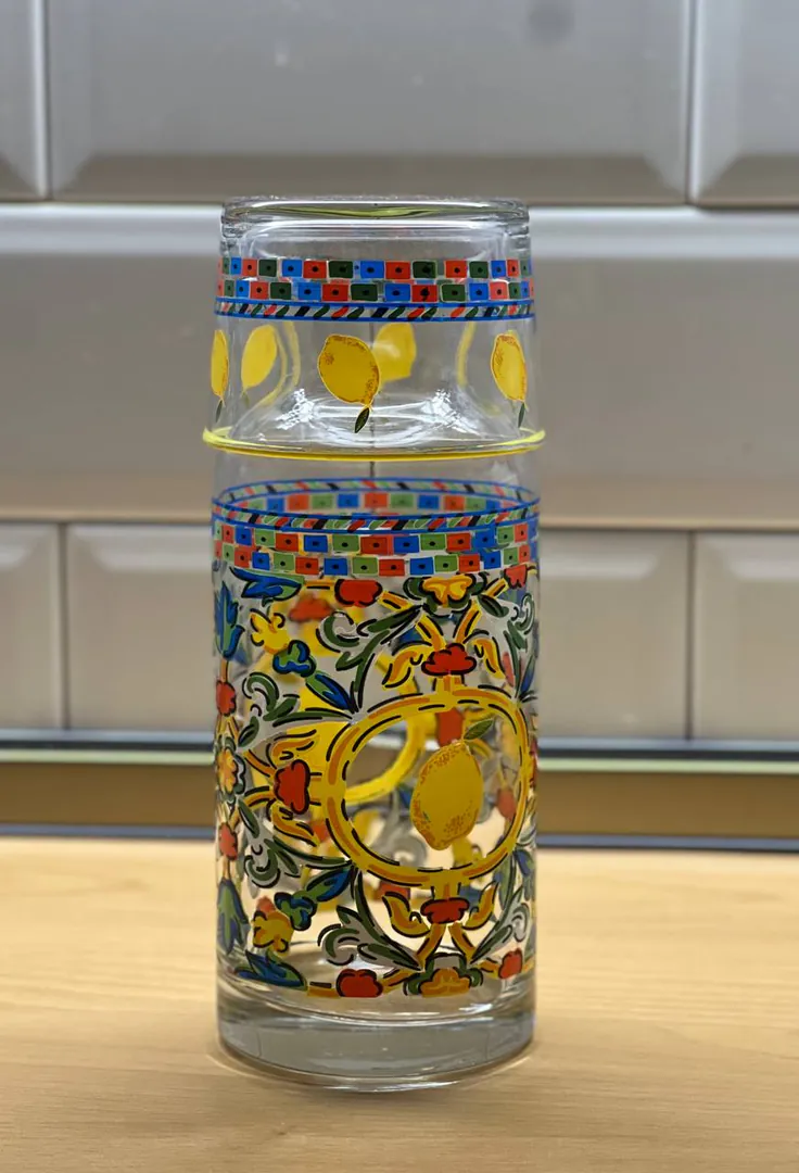 Water carafe with glass — photo 2