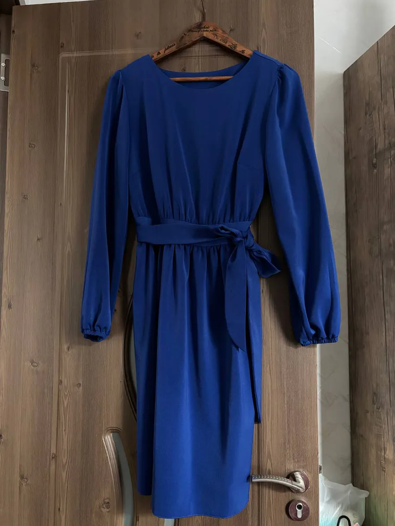 Blue dress, size 46 — photo 1