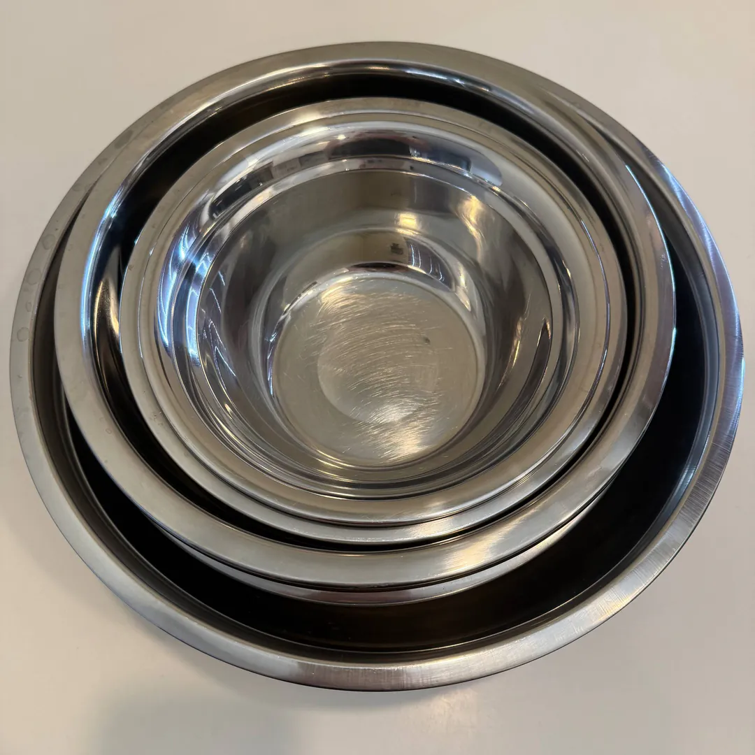 Metal kitchen bowls (6 pcs.) — photo 1