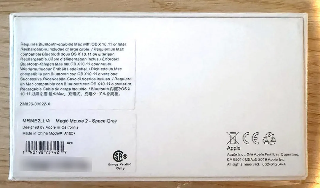 Apple Magic Mouse 2 Space Gray — фото 1