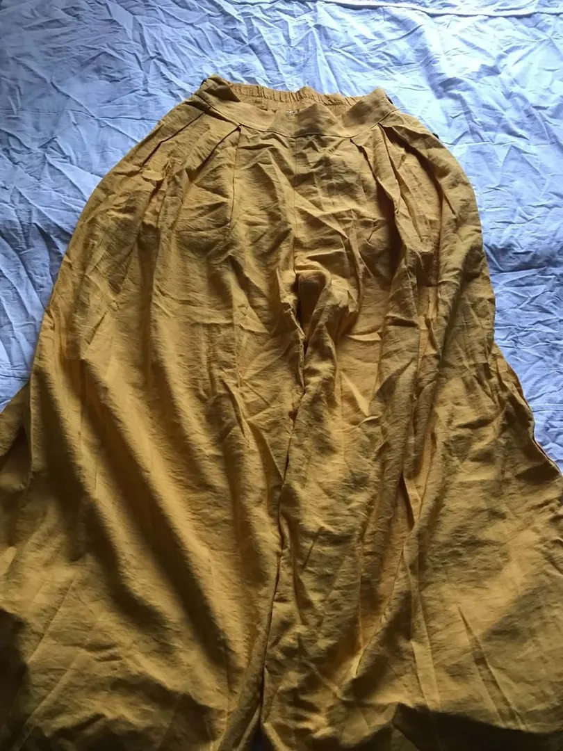 Wide orange pants — photo 1