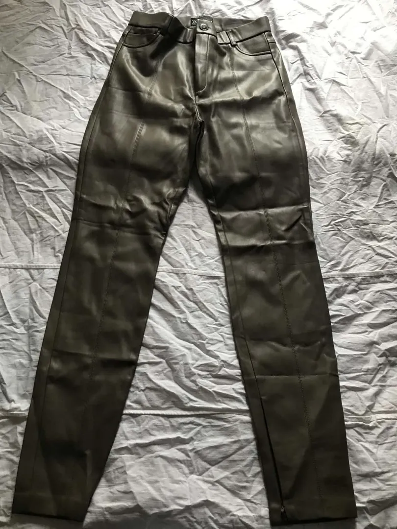 Zara Leather Leggings — photo 1