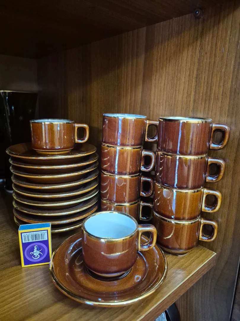 Ceramic cups for espresso and Turkish coffee, 10 pairs — photo 1