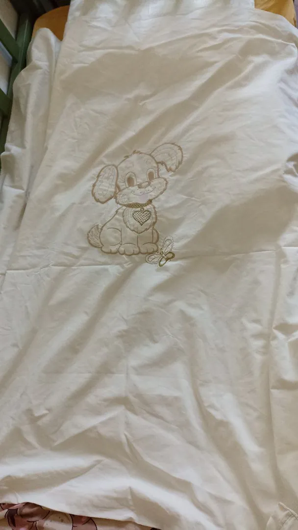 White cotton fitted sheets — photo 1