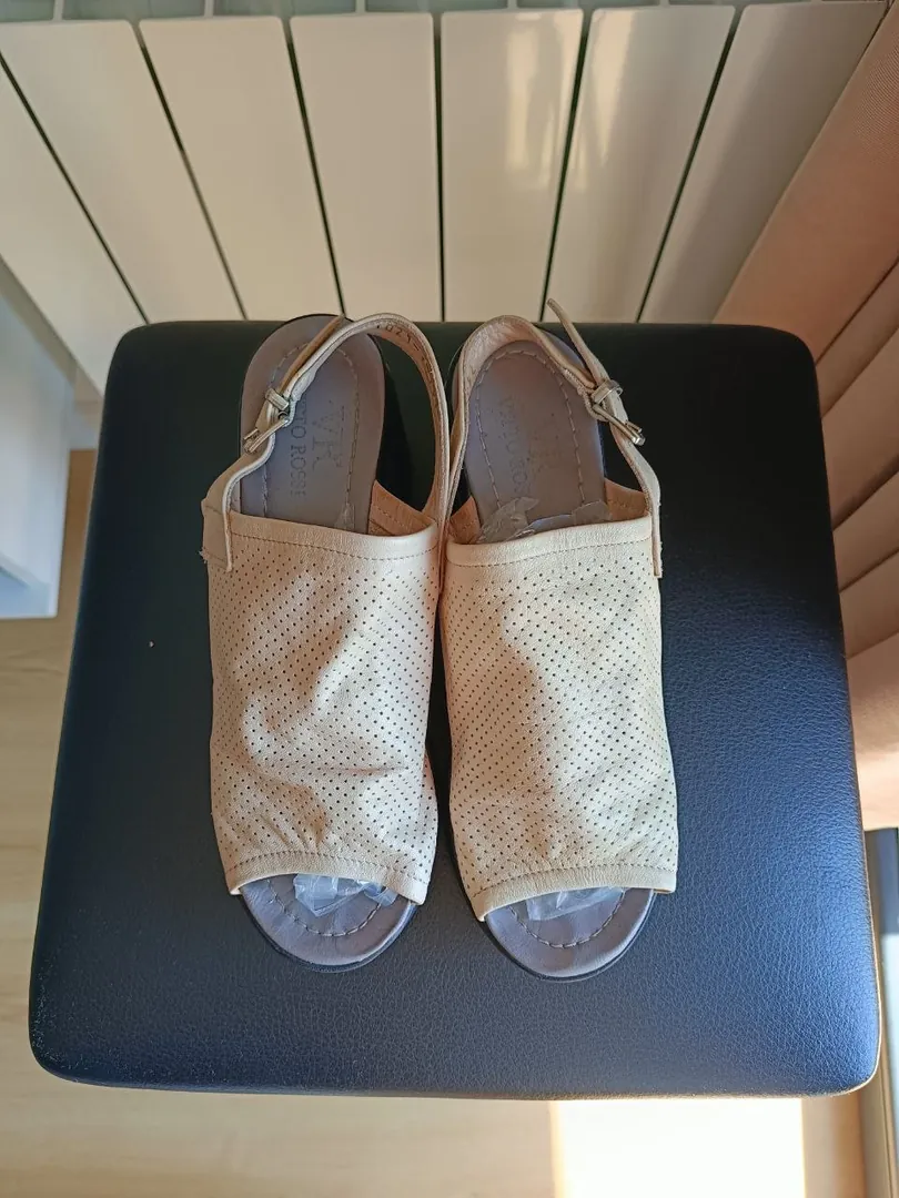 Leather wedge sandals — photo 2