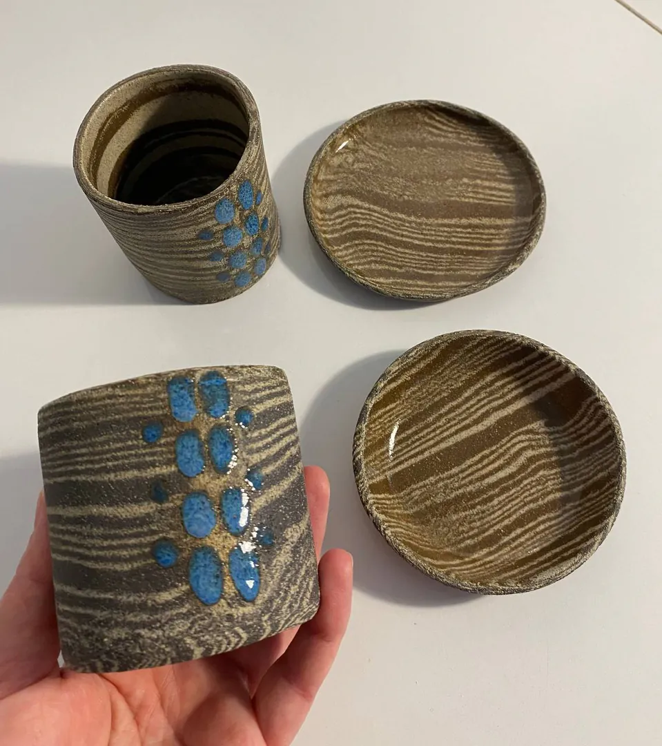Set of two cups and saucers — photo 2