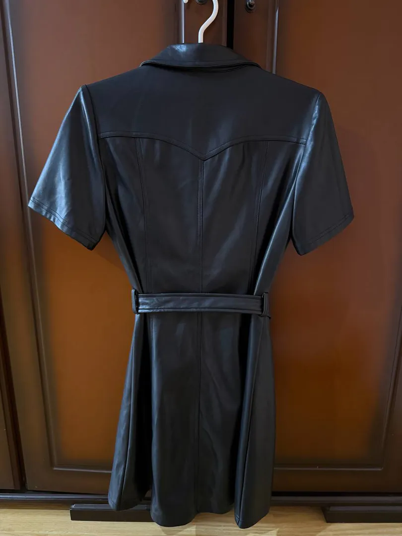 Платье из кожзама Stradivarius — фото 2