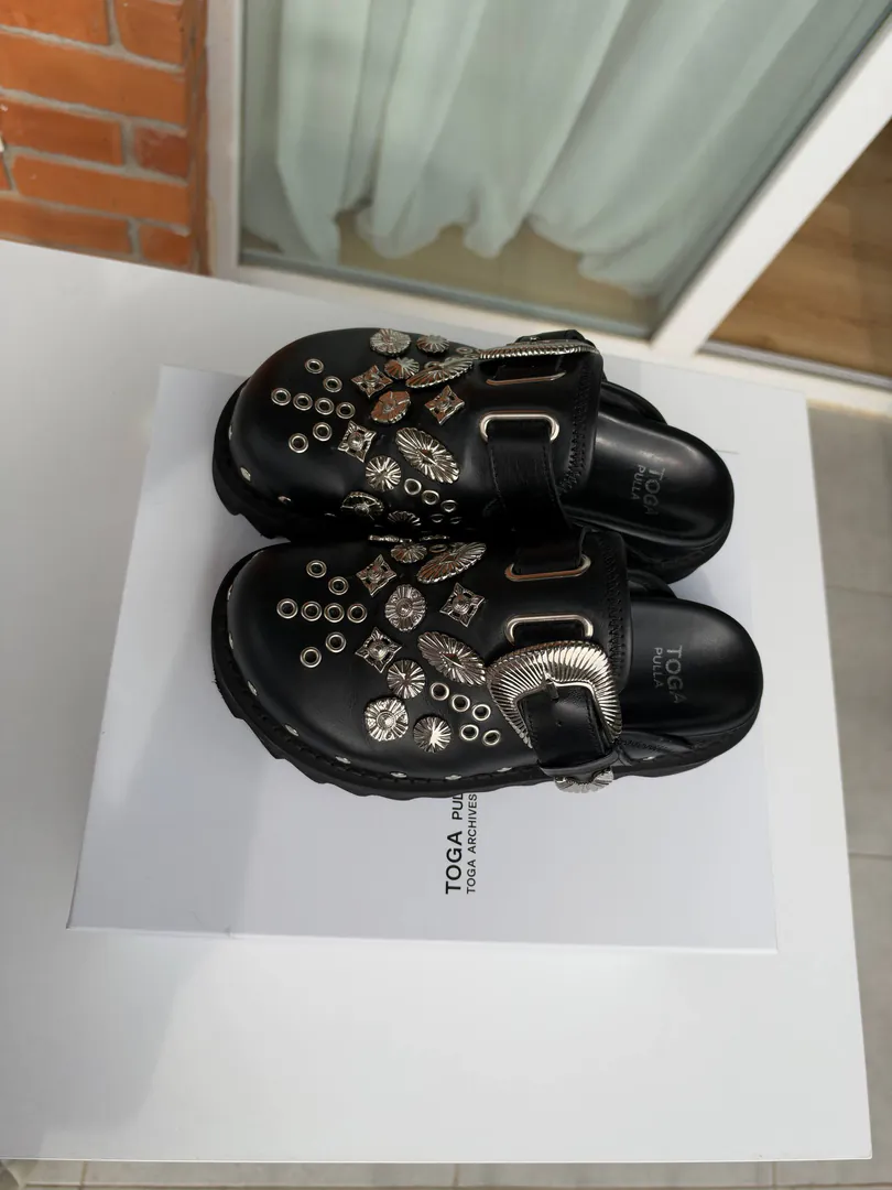 Mules Toga Pulla Sabot Metal — photo 4
