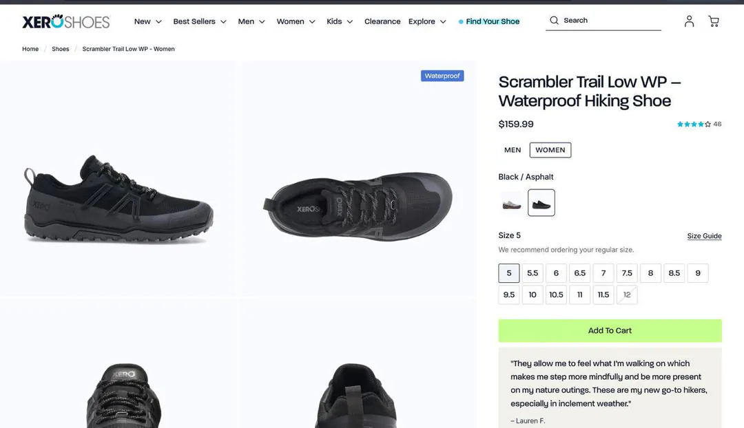 Xero Shoes Scrambler Trail Low WP Sneakers — photo 4