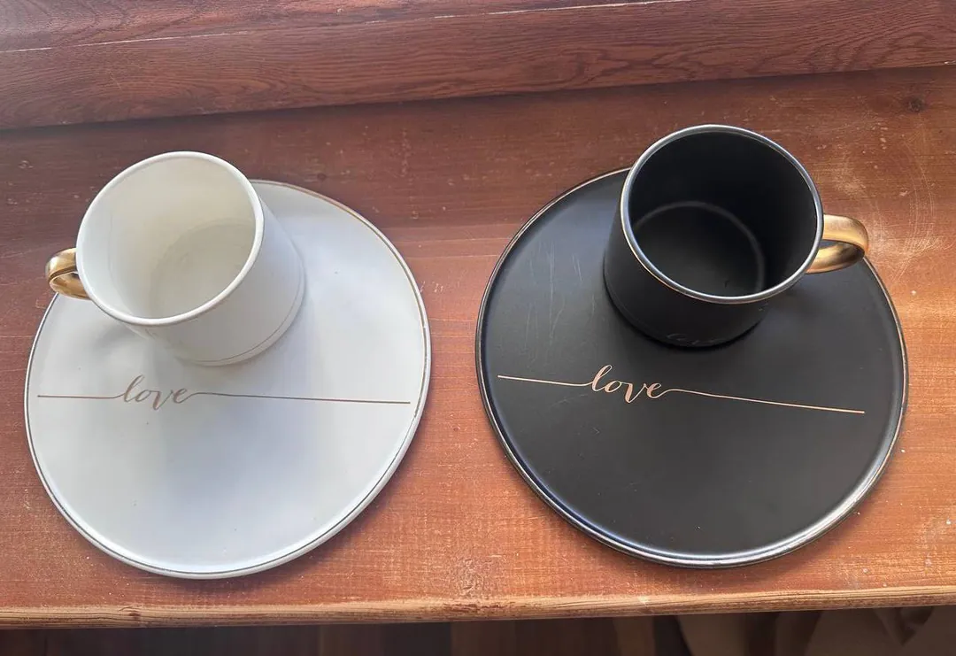Cup with plate — photo 1