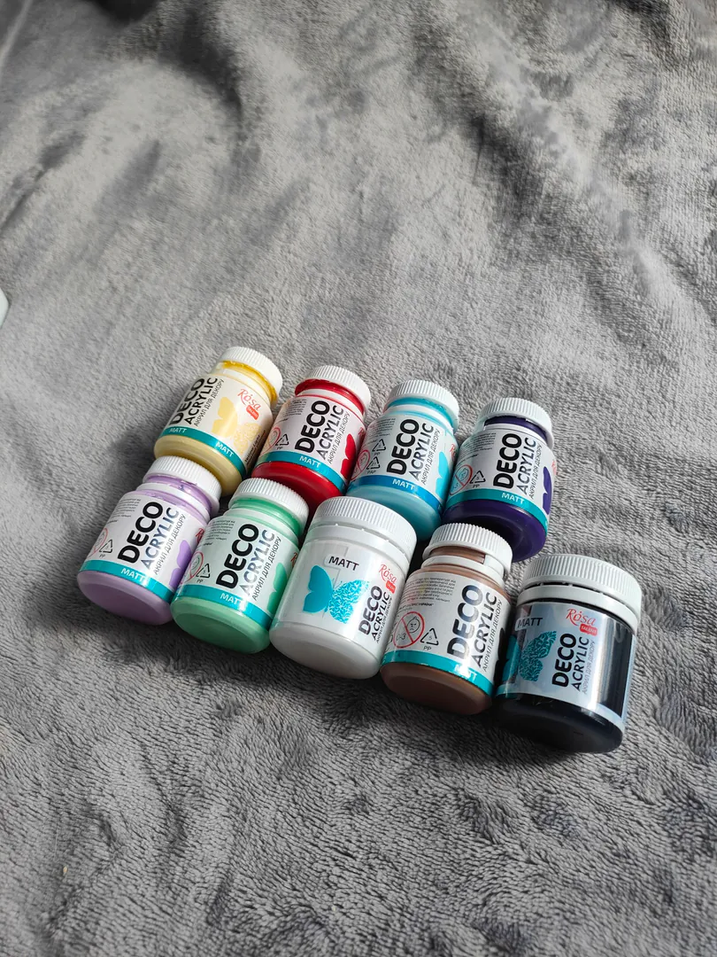 Rosa Deco Acrylic აკრილური საღებავების ნაკრები — ფოტო 1