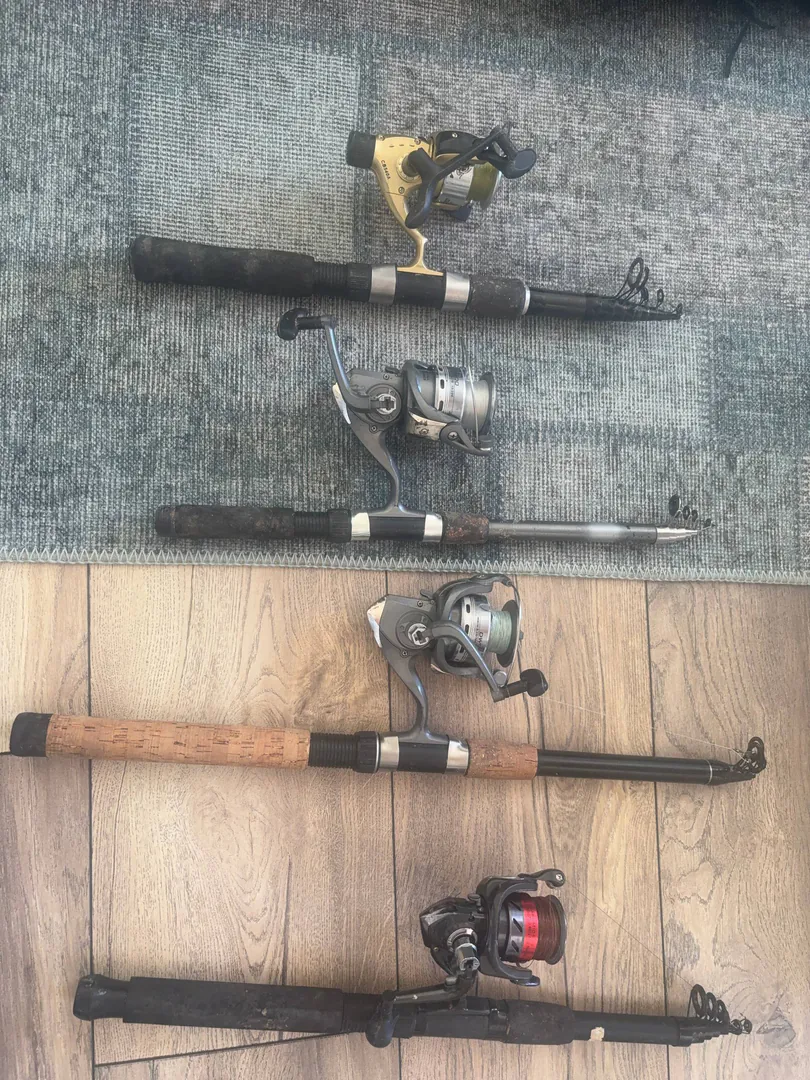 Telescopic fishing rods with reels — photo 1