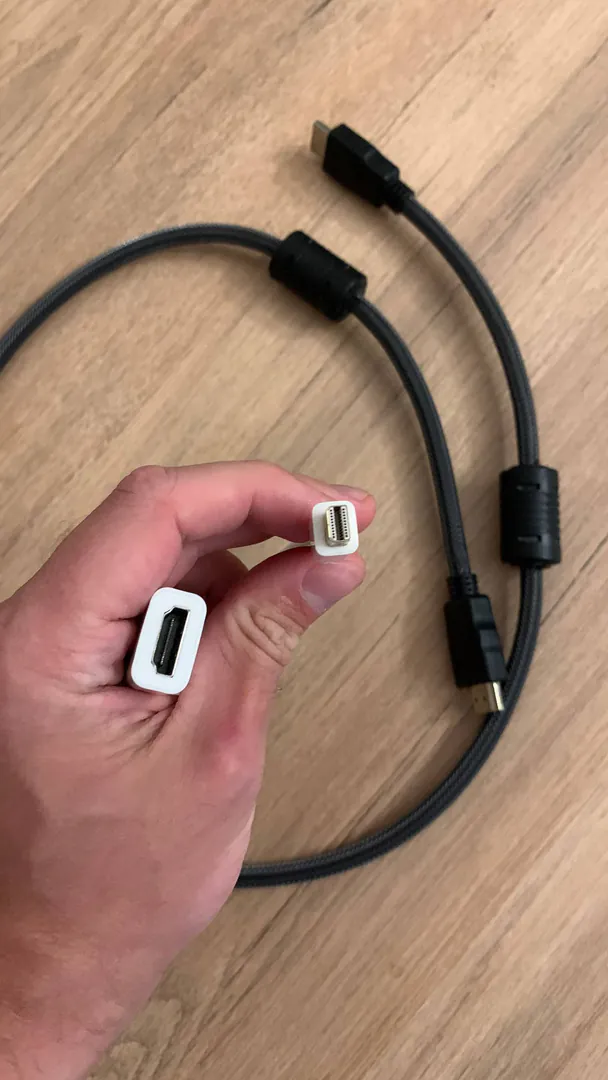 Переходник Thunderbolt / Mini DisplayPort на HDMI с кабелем — фото 2