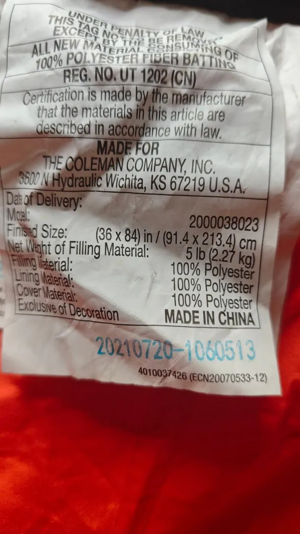 Coleman Montauk Sleeping Bag — photo 1