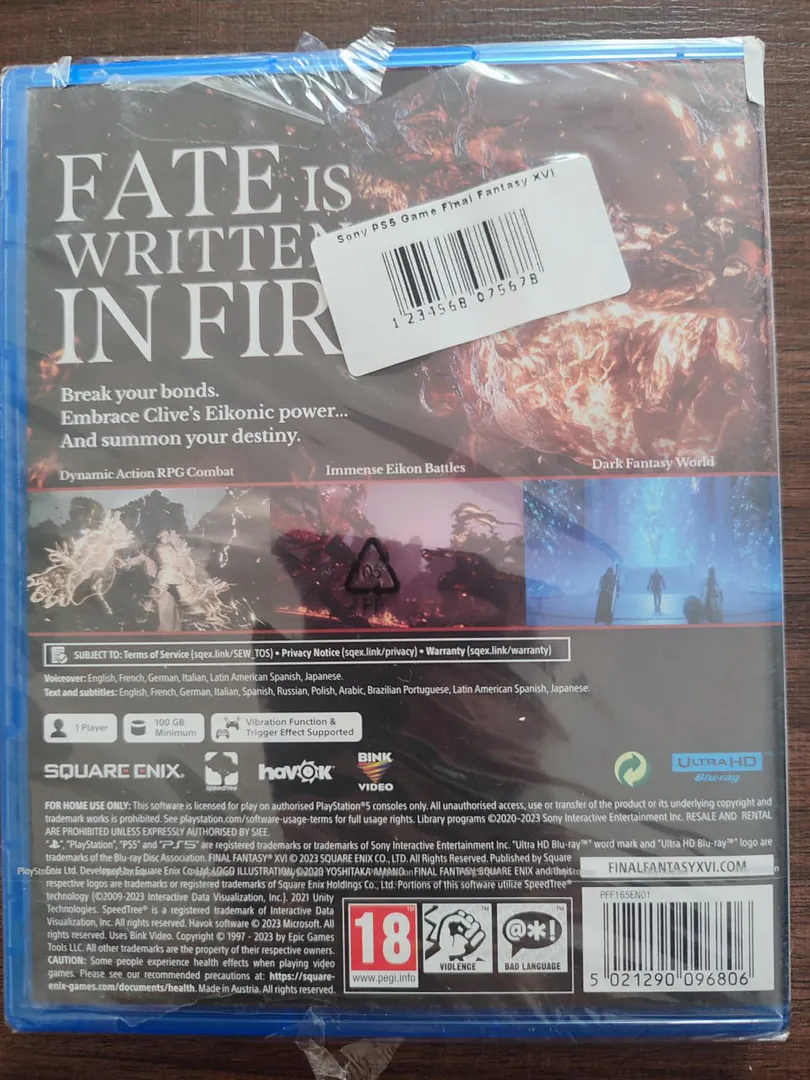 Игра Final Fantasy XVI для PlayStation 5 — фото 1