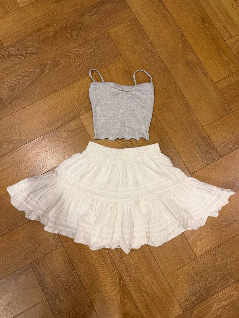 Children's skirt-shorts and top set — photo 1