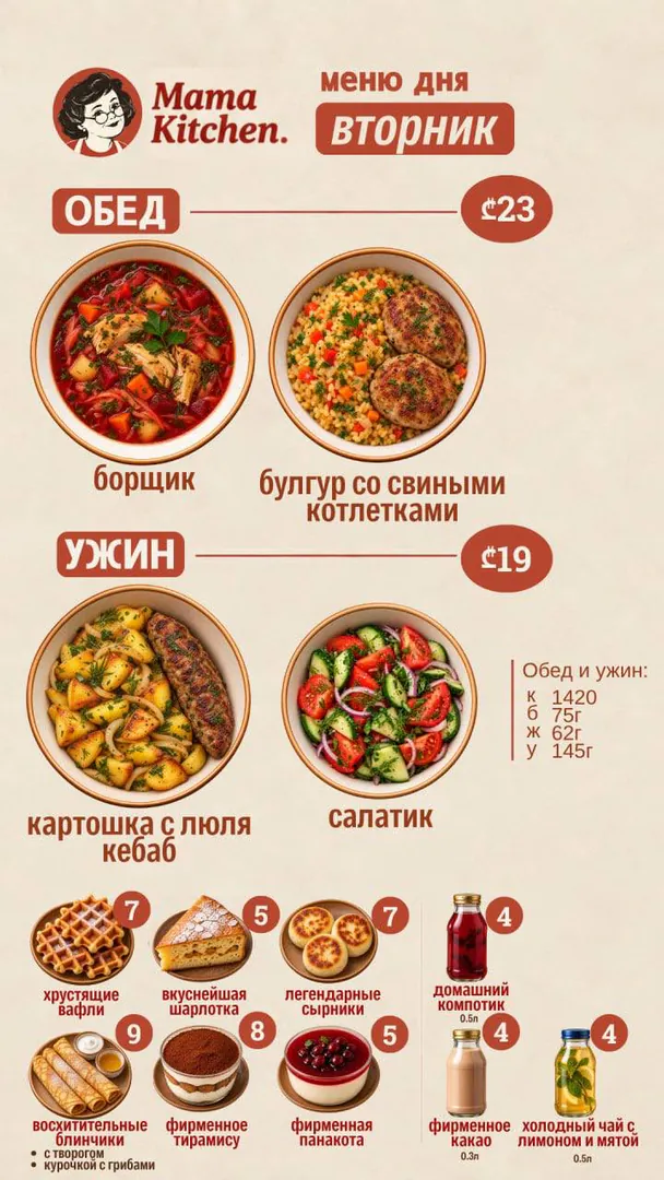 MAMA KITCHEN საკვები კომპლექტები — ფოტო 4