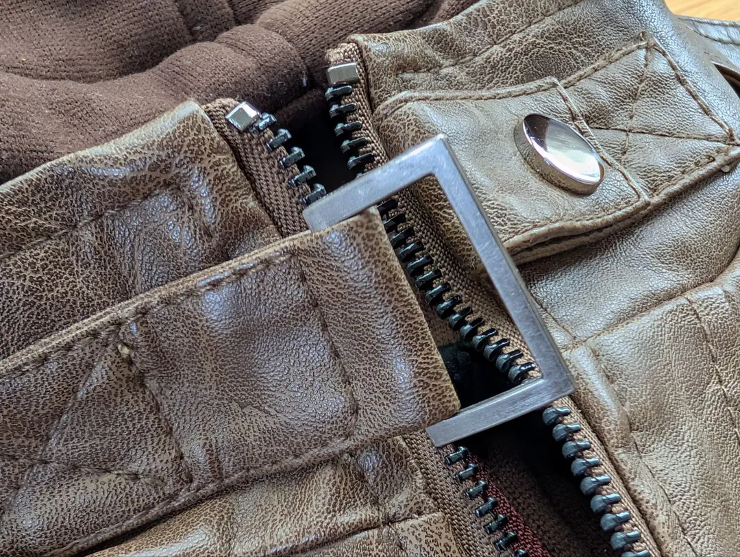 Two-in-one faux leather demisason jacket — photo 1