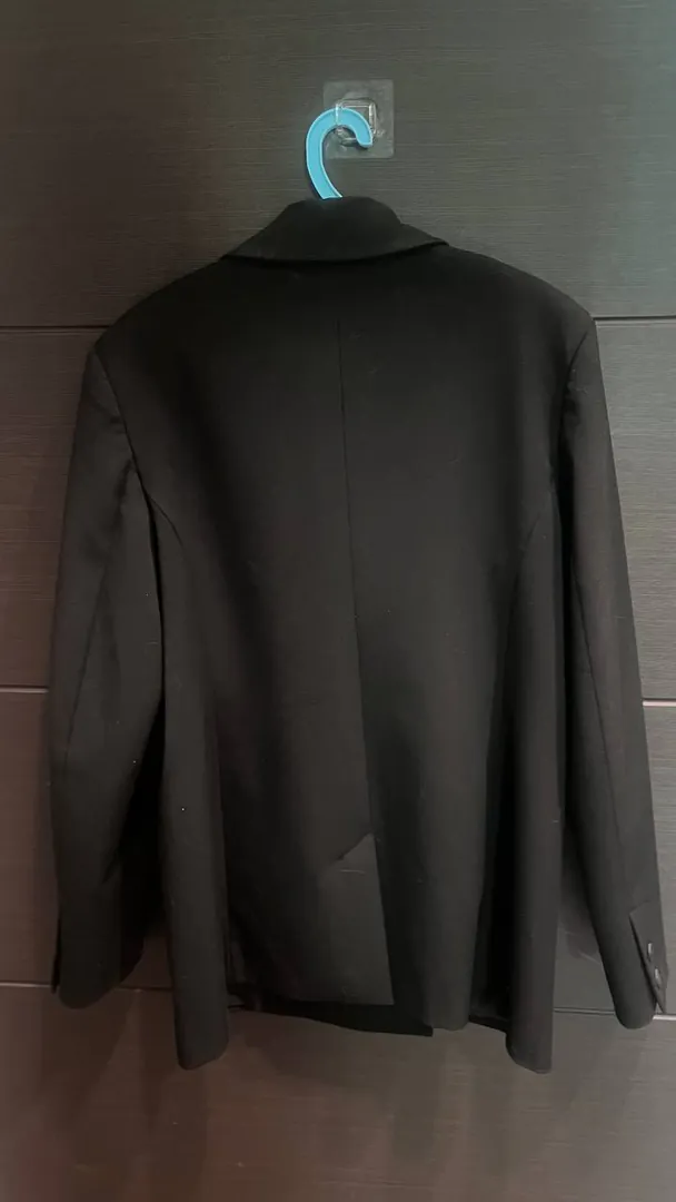 Double-breasted blazer LIME — photo 2