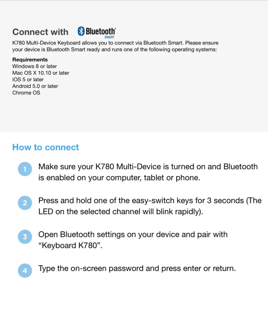 Беспроводная клавиатура Logitech K780 Multi-Device — фото 2