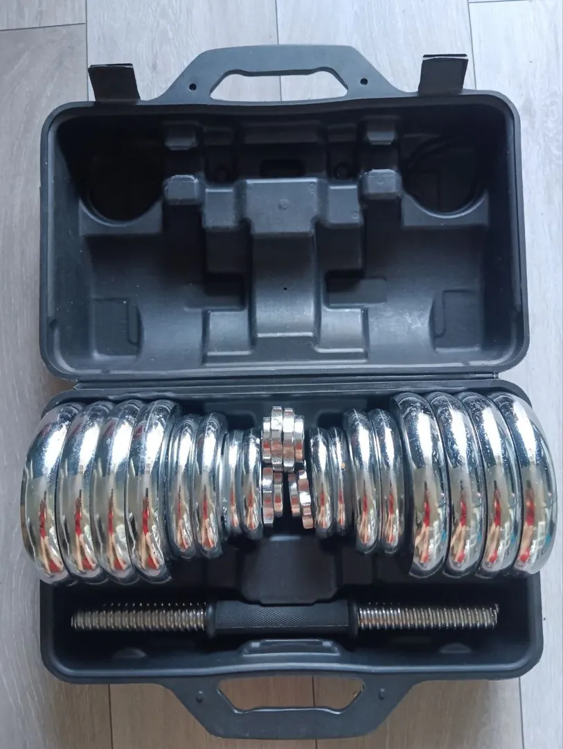 Adjustable dumbbells 30 kg — photo 2