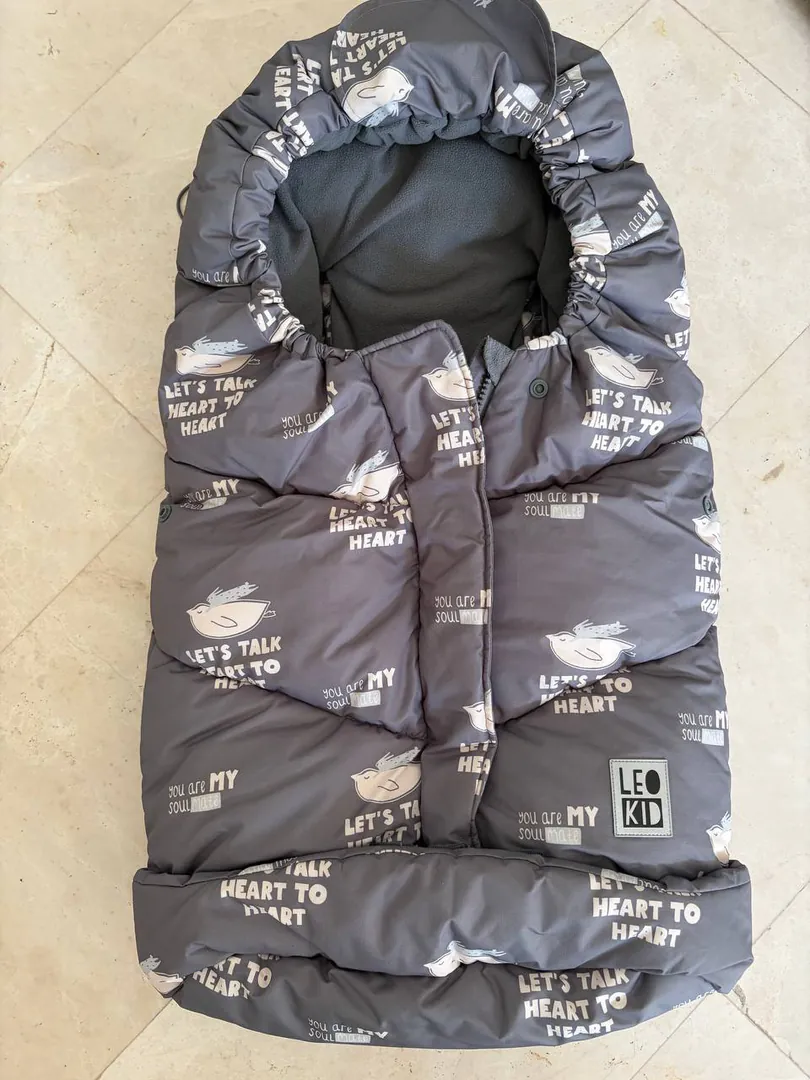 Baby stroller footmuff with mittens — photo 4