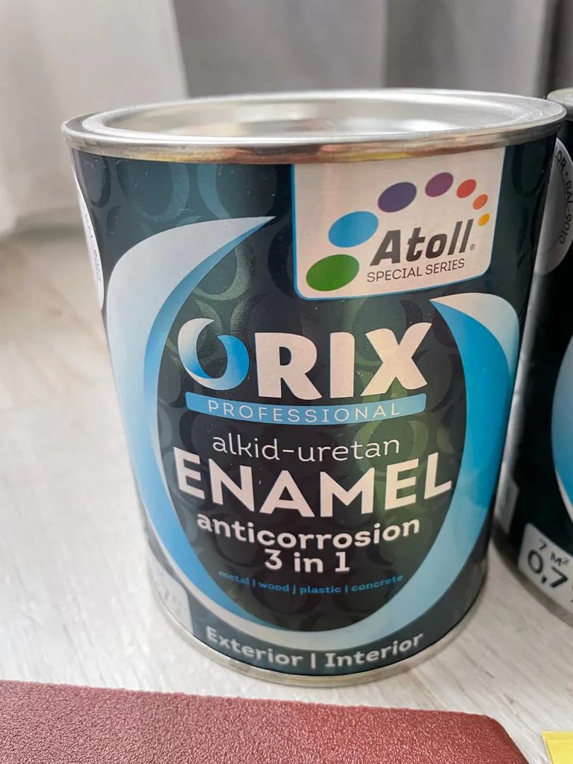 Эмаль антикоррозийная Atoll Orix Color 3 in 1 белая — фото 1