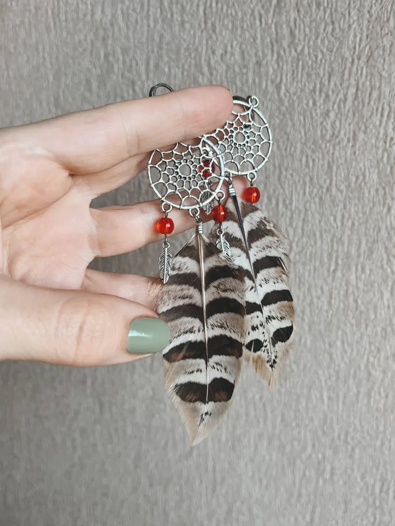 Silver earrings — photo 1