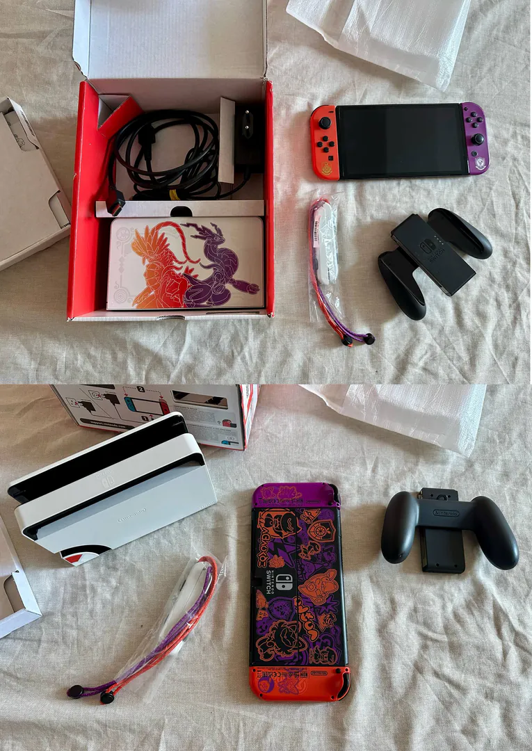 Nintendo Switch OLED Pokémon Scarlet & Violet გამოცემა — ფოტო 1