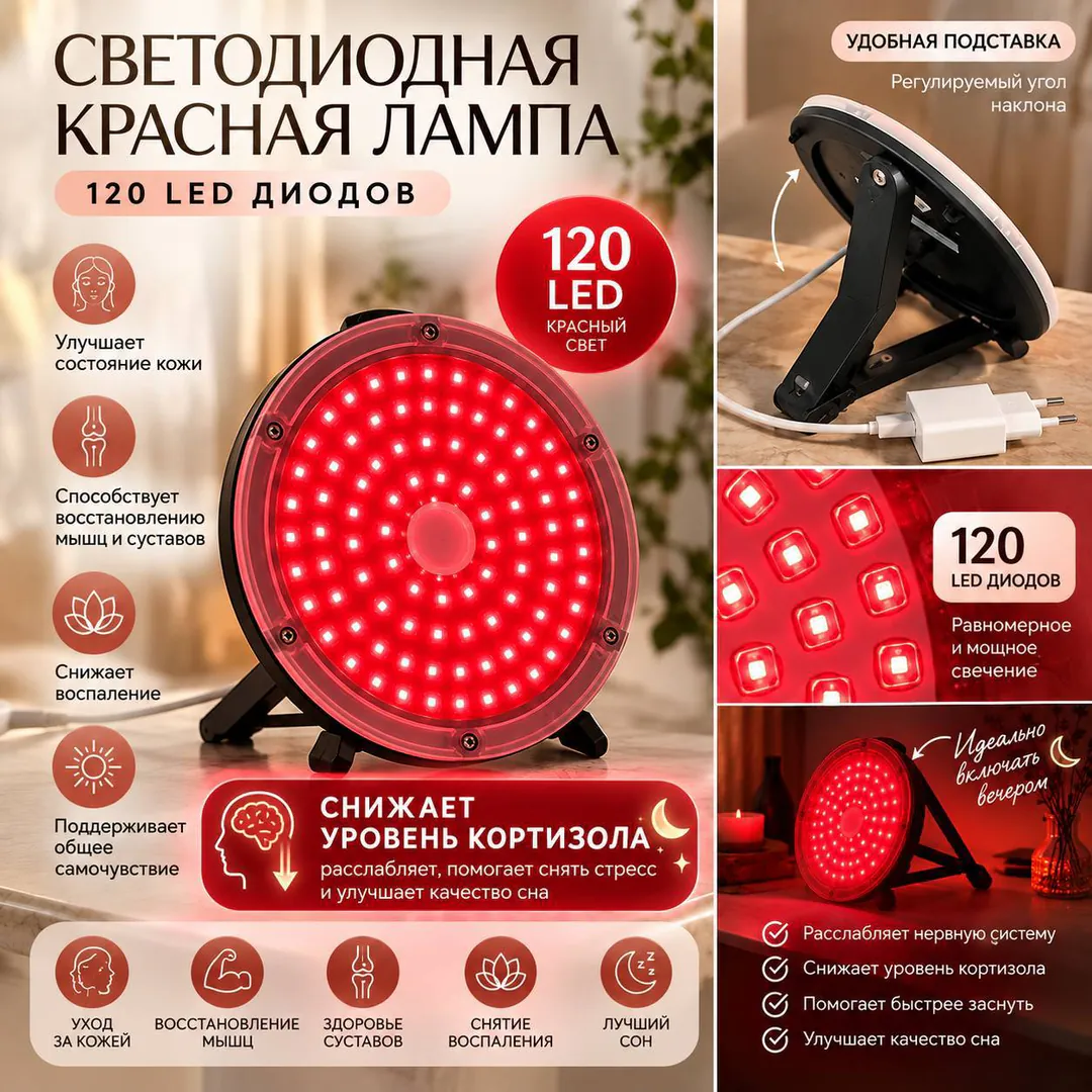 Светодиодная красная лампа — фото 1