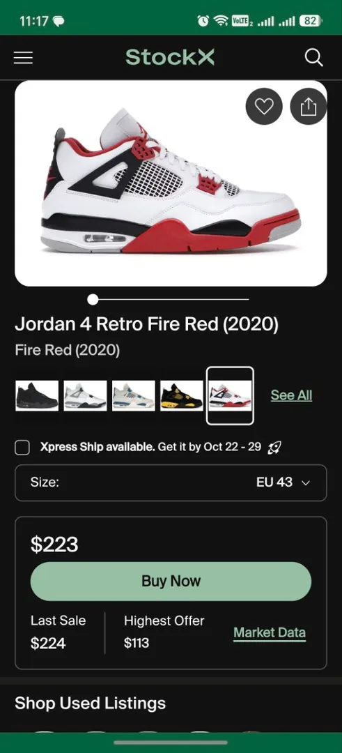 Jordan 4 Retro Sneakers — photo 1