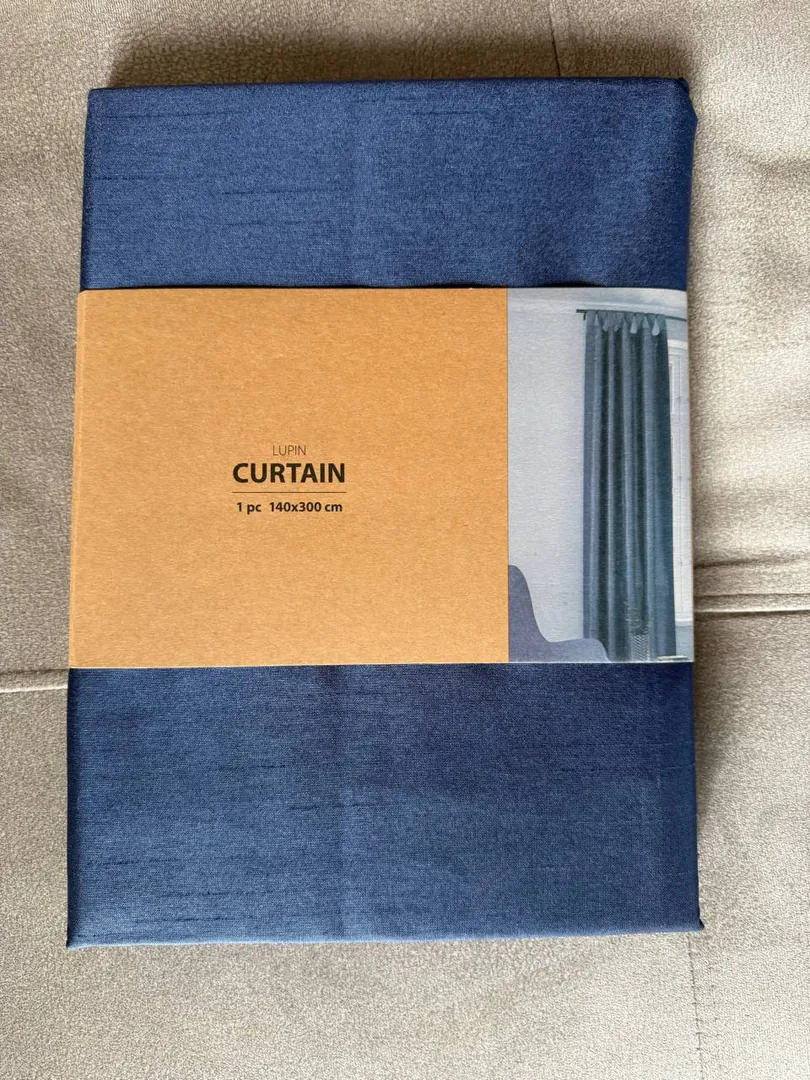 Blue Jysk curtains 140x300cm — photo 1