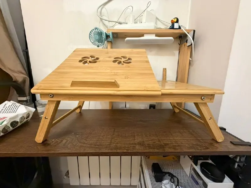 Bamboo laptop stand Jysk — photo 1